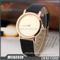 western two hands watch rose gold plated japan movement custom watch